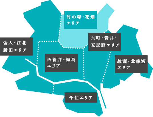 Takenotsuka / Hanahata area