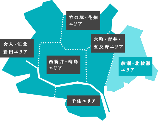 Ayase / Kita-Ayase area