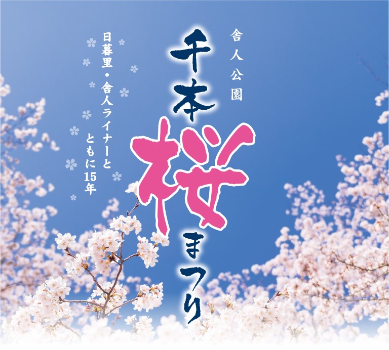 舎人公園 千本桜まつり（2023・令和５年度）